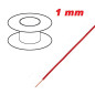 BOBINE DE FIL ELECTRIQUE 1MM2 100M ROUGE