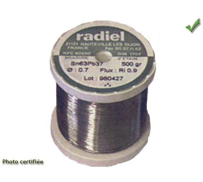 BOBINE SOUDURE ETAIN 10/10 500G 60%
