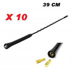 BRIN ANTENNE AUTORADIO 39CM ADAPT FEMELLE 6MM OU MALE 5 OU 6MM (PRIX PAR 10 PIECES MINIMUM)