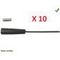 BRIN ANTENNE AUTORADIO 39CM FEM 6MM ADAPT MALE 5MM ET 6 MM (PRIX PAR 10 PIECES MINIMUM)