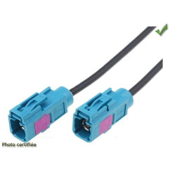 CABLE ANTENNE FAKRA FEMELLE / FEMELLE 2 METRES
