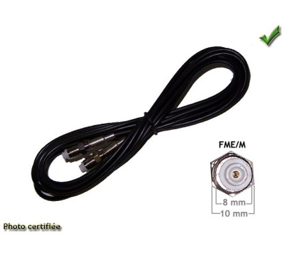 CABLE ANTENNE FME-FME 2.50M