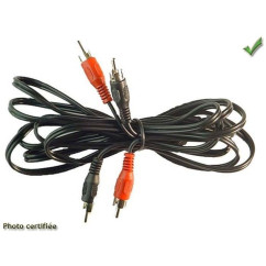 CABLE SIGNAL RCA 2.50M MALE MALE ECO