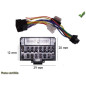 CABLE SPECIFIQUE AUTORADIO ISO PANASONIC 16PINS 29X12MM CQRD CQDFX