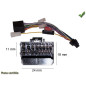 CABLE SPECIFIQUE AUTORADIO ISO PIONEER 16PINS 24X11MM AVH AVIC DEH