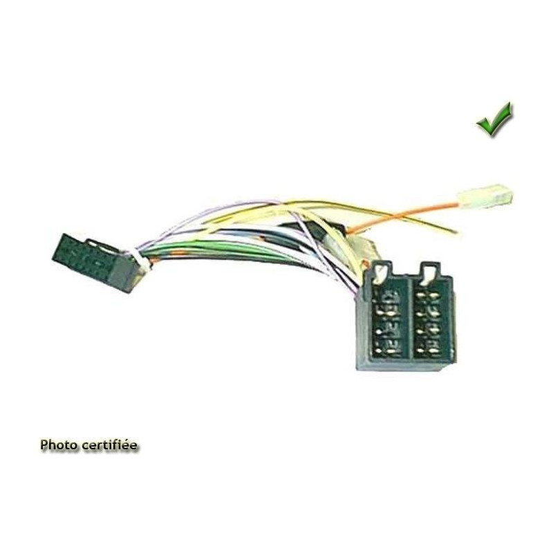 CABLE SPECIFIQUE AUTORADIO ISO PIONEER 16PINS 29X12MM DEH DEHP KEHP MEHP