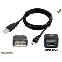 CABLE USB MALE - PRISE MINI USB MALE