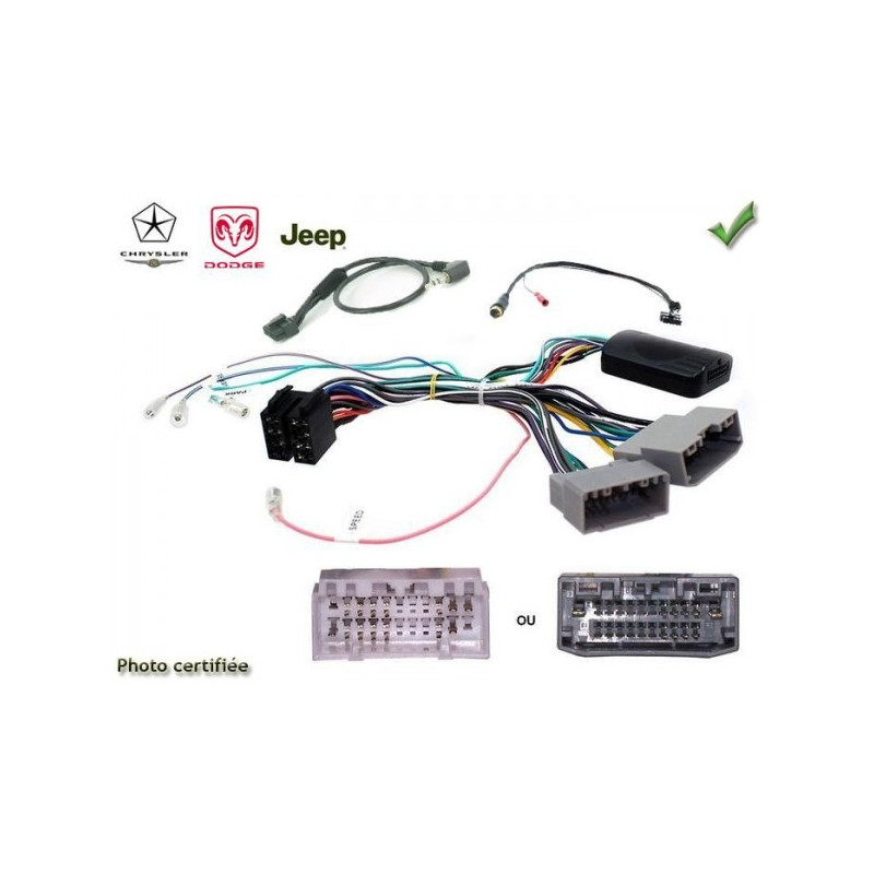 CDE AU VOLANT POUR JEEP COMPASS 2005-2010 AVEC EVIC U-CONNECT CDE AU VOLANT POUR JEEP COMPASS 2005-2010 AVEC EVIC U-CONNECT