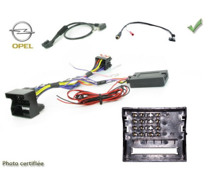 CDE AU VOLANT CLARION POUR OPEL CORSA D 2009-2014 FAKRA