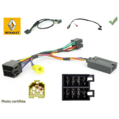 CDE AU VOLANT CLARION POUR RENAULT 2000-2005 SANS ECRAN DEPORTE ISO
