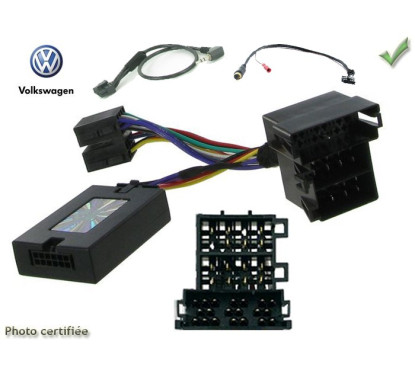 CDE AU VOLANT CLARION POUR VOLKSWAGEN CROSS FOX 2005- ISO MINI-ISO