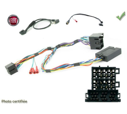 CDE AU VOLANT JVC POUR FIAT PANDA 2007-2012 MINI ISO