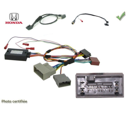 CDE AU VOLANT JVC POUR HONDA CIVIC 2012- CRV 2012- SANS AMPLI