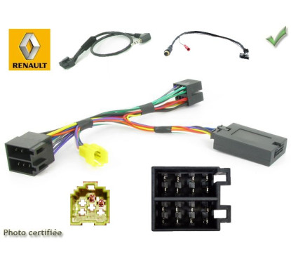 CDE AU VOLANT JVC POUR RENAULT 2000-2005 SANS ECRAN DEPORTE ISO