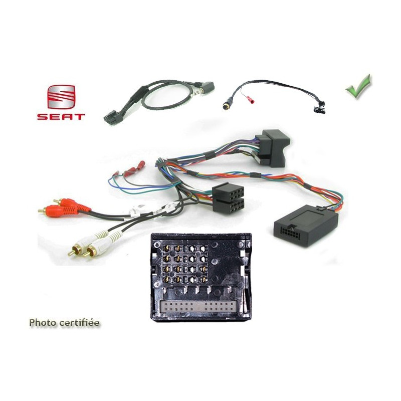 CDE AU VOLANT JVC POUR SEAT EXEO 2009- FAKRA CDE AU VOLANT JVC POUR SEAT EXEO 2009- FAKRA
