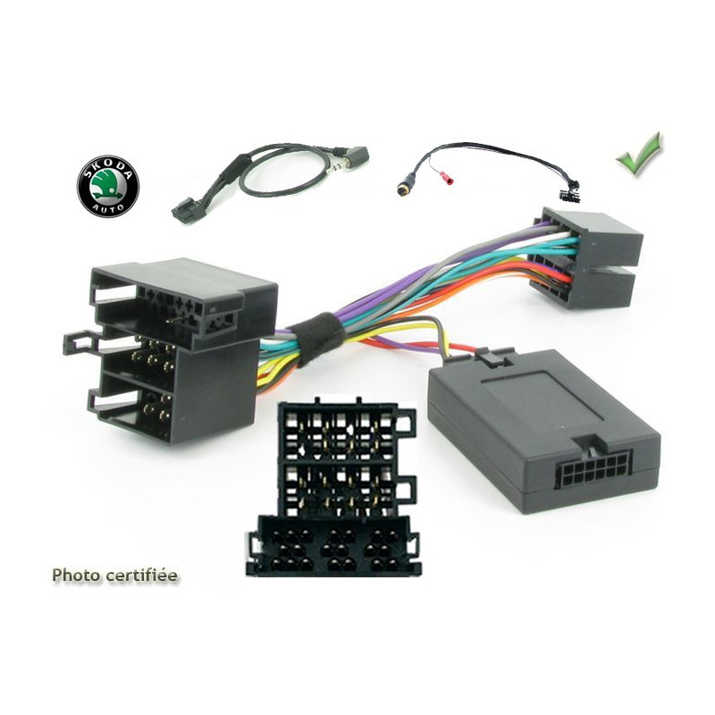 CDE AU VOLANT JVC POUR SKODA FABIA -2007 OCTAVIA -2005 ISO