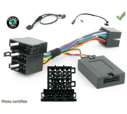 CDE AU VOLANT JVC POUR SKODA FABIA -2007 OCTAVIA -2005 ISO