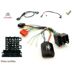 CDE AU VOLANT KENWOOD POUR CITROEN 2007- AUTORADIO AVEC 8 BOUTONS VOLANT ISO