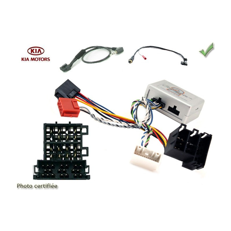 CDE AU VOLANT KENWOOD POUR KIA SPORTAGE 2010- AVEC NAV AVEC AMPLI