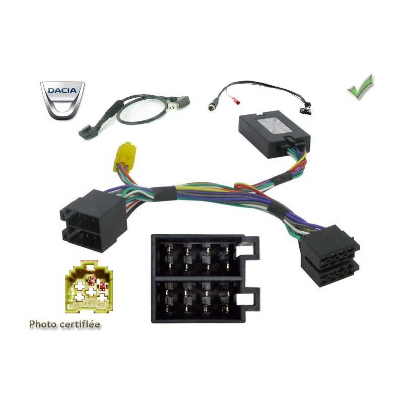 CDE AU VOLANT PARROT POUR DACIA DUSTER 2010-2012 - ISO CDE AU VOLANT PARROT POUR DACIA DUSTER 2010-2012 - ISO
