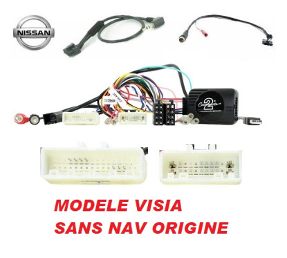 CDE AU VOLANT PARROT POUR NISSAN QASHQAI 2014- POUR MODELE VISIA SANS NAV ORIGINE