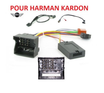 CDE AU VOLANT PIONEER POUR MINI ONE 2001-2006 AVEC AMPLI HK (HARMAN KARDON)