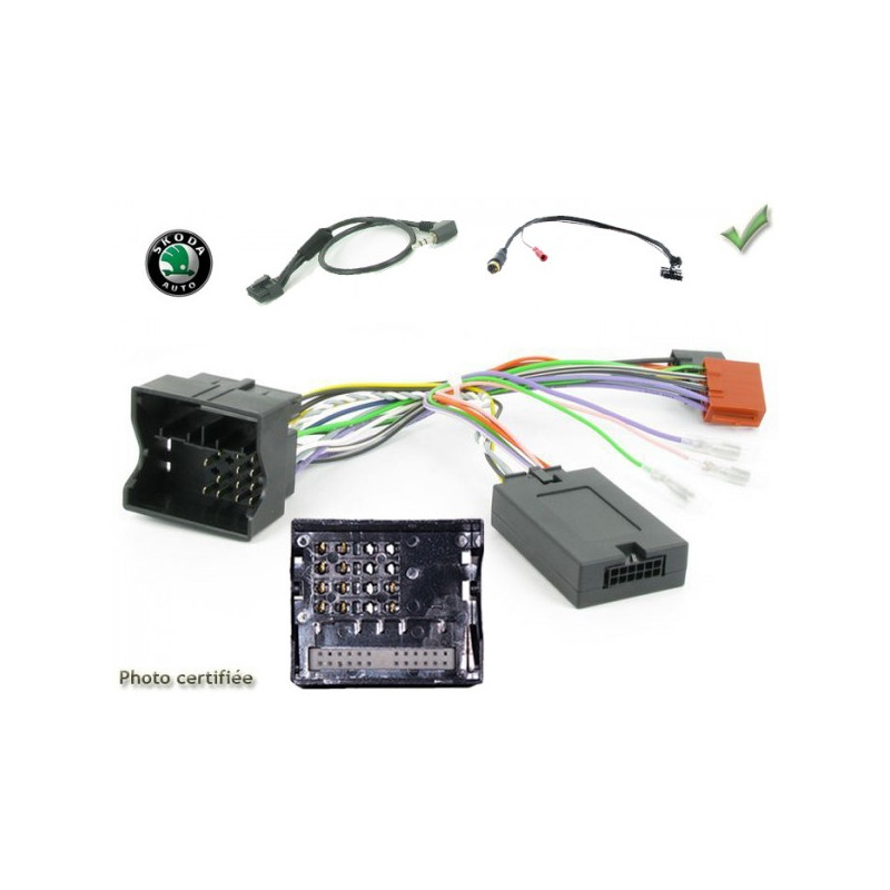 CDE AU VOLANT PIONEER POUR SKODA RAPID 2012-2015 FAKRA CDE AU VOLANT PIONEER POUR SKODA RAPID 2012-2015 FAKRA