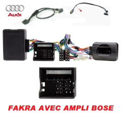 CDE AU VOLANT POUR AUDI A4 2001-2013 - FAKRA AVEC AMPLI BOSE