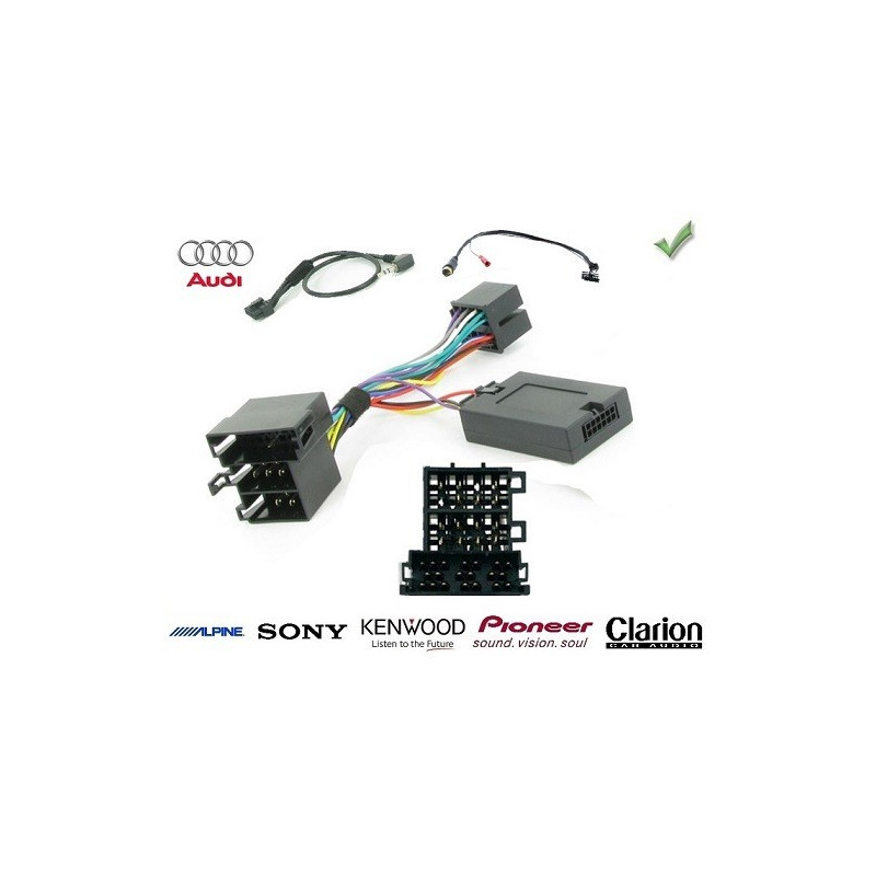 CDE AU VOLANT POUR AUDI A8 1994-2002 ISO SANS AMPLI SANS NAV CDE AU VOLANT POUR AUDI A8 1994-2002 ISO SANS AMPLI SANS NAV