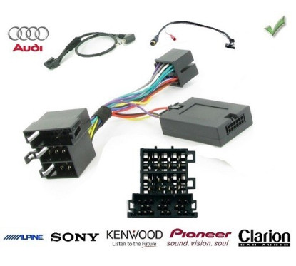 CDE AU VOLANT POUR AUDI TT 2001-2006 ISO SANS AMPLI SANS NAV