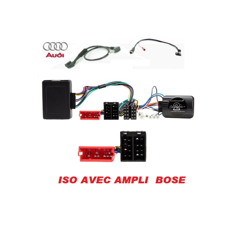 CDE AU VOLANT POUR AUDI TT 2003-2006 ISO AVEC AMPLI BOSE CDE AU VOLANT POUR AUDI TT 2003-2006 ISO AVEC AMPLI BOSE