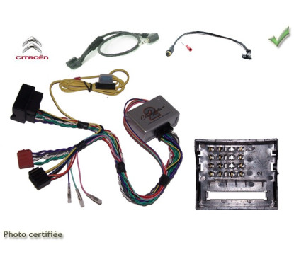 CDE AU VOLANT POUR CITROEN C3 PICASSO 2009- - FAKRA AVEC RADARS RECUL
