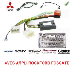 CDE AU VOLANT POUR CITROEN C-CROSSER 2007-2013 AVEC AMPLI ROCKFORD SANS NAV ORIGINE