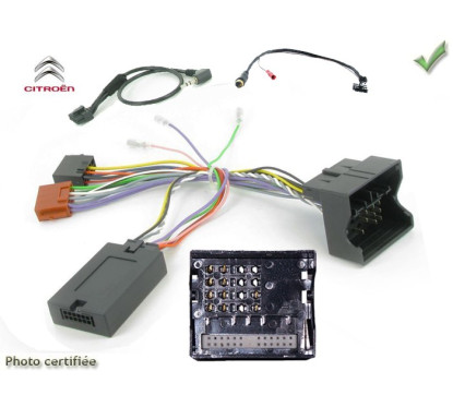 CDE AU VOLANT POUR CITROEN DS3 2009-2017 FAKRA SANS RADARS RECUL