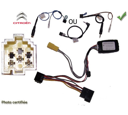 CDE AU VOLANT POUR CITROEN XSARA 1999-2001 4 FONCTIONS MINI-ISO