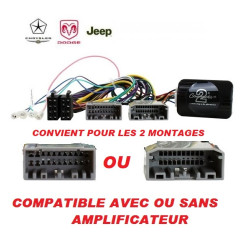 CDE AU VOLANT POUR DODGE CALIBER 2006-2015 SAUF EVIC U-CONNECT