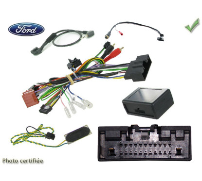 CDE AU VOLANT POUR FORD TRANSIT CONNECT 2013-2017  - AVEC AFFICHEUR DEPORTE REPREND LES RADARS RECUL