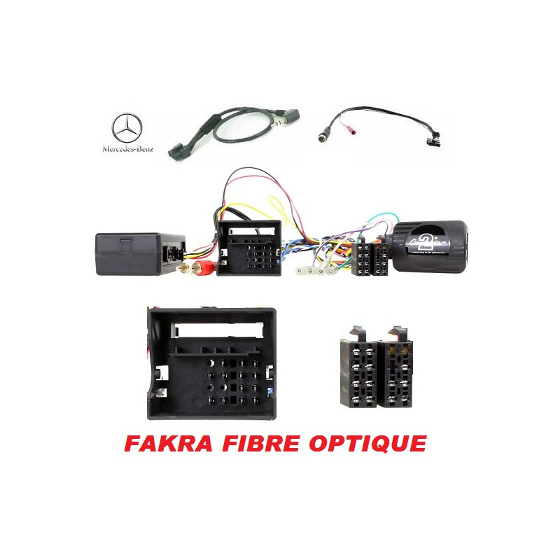 CDE AU VOLANT POUR MERCEDES ML 2005-2011 (W164) - FAKRA FIBRE OPTIQUE CDE AU VOLANT POUR MERCEDES ML 2005-2011 (W164) - FAKRA FIBRE OPTIQUE