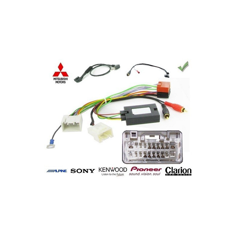 CDE AU VOLANT POUR MITSUBISHI ASX 2015-2017 AVEC AMPLI ROCKFORD FOSGATE CDE AU VOLANT POUR MITSUBISHI ASX 2015-2017 AVEC AMPLI ROCKFORD FOSGATE