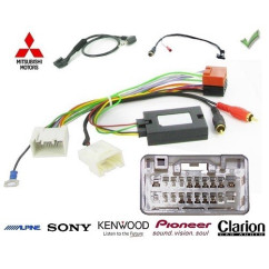 CDE AU VOLANT POUR MITSUBISHI OUTLANDER 2013-2017 AVEC AMPLI ROCKFORD FOSGATE