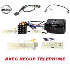CDE AU VOLANT POUR NISSAN MICRA 2010-2017 - AVEC RECUP TELEPHONE