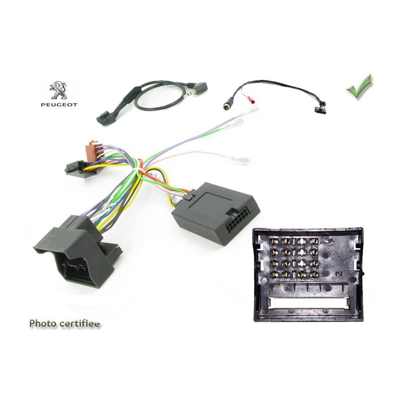CDE AU VOLANT POUR PEUGEOT 607 2005-2012 - FAKRA SANS RADARS RECUL CDE AU VOLANT POUR PEUGEOT 607 2005-2012 - FAKRA SANS RADARS RECUL