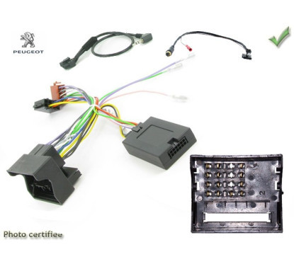 CDE AU VOLANT POUR PEUGEOT 607 2005-2012 - FAKRA SANS RADARS RECUL