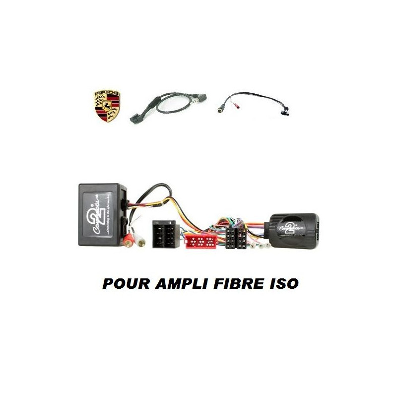 CDE AU VOLANT POUR PORSCHE BOXSTER 2004-2008 (987) - POUR AMPLI FIBRE ISO CDE AU VOLANT POUR PORSCHE BOXSTER 2004-2008 (987) - POUR AMPLI FIBRE ISO