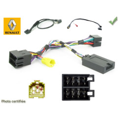 CDE AU VOLANT POUR RENAULT GRAND MODUS 2004-2012 - UPDATE LIST AVEC ECRAN DEPORTE ISO