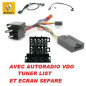 CDE AU VOLANT POUR RENAULT KANGOO II 2000-2005 AVEC TUNER LIST ECRAN SEPARE CDE AU VOLANT POUR RENAULT KANGOO II 2000-2005 AVEC TUNER LIST ECRAN SEPARE