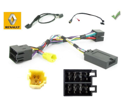 CDE AU VOLANT POUR RENAULT KANGOO II 2000-2008 - TUNER LIST SANS ECRAN DEPORTE ISO