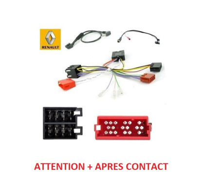 CDE AU VOLANT POUR RENAULT TRAFIC 2010-2013 - MINI ISO