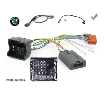 CDE AU VOLANT POUR SKODA FABIA 2007-2014 FAKRA