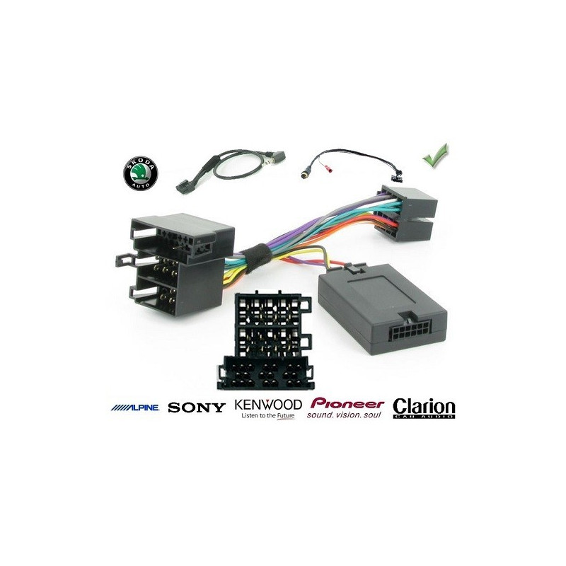CDE AU VOLANT POUR SKODA OCTAVIA 2000-2004 ISO CDE AU VOLANT POUR SKODA OCTAVIA 2000-2004 ISO